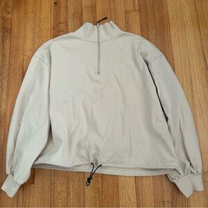 Melloday Sweatshirt Womens Small Pink 1/4 Zip Pullover(o)